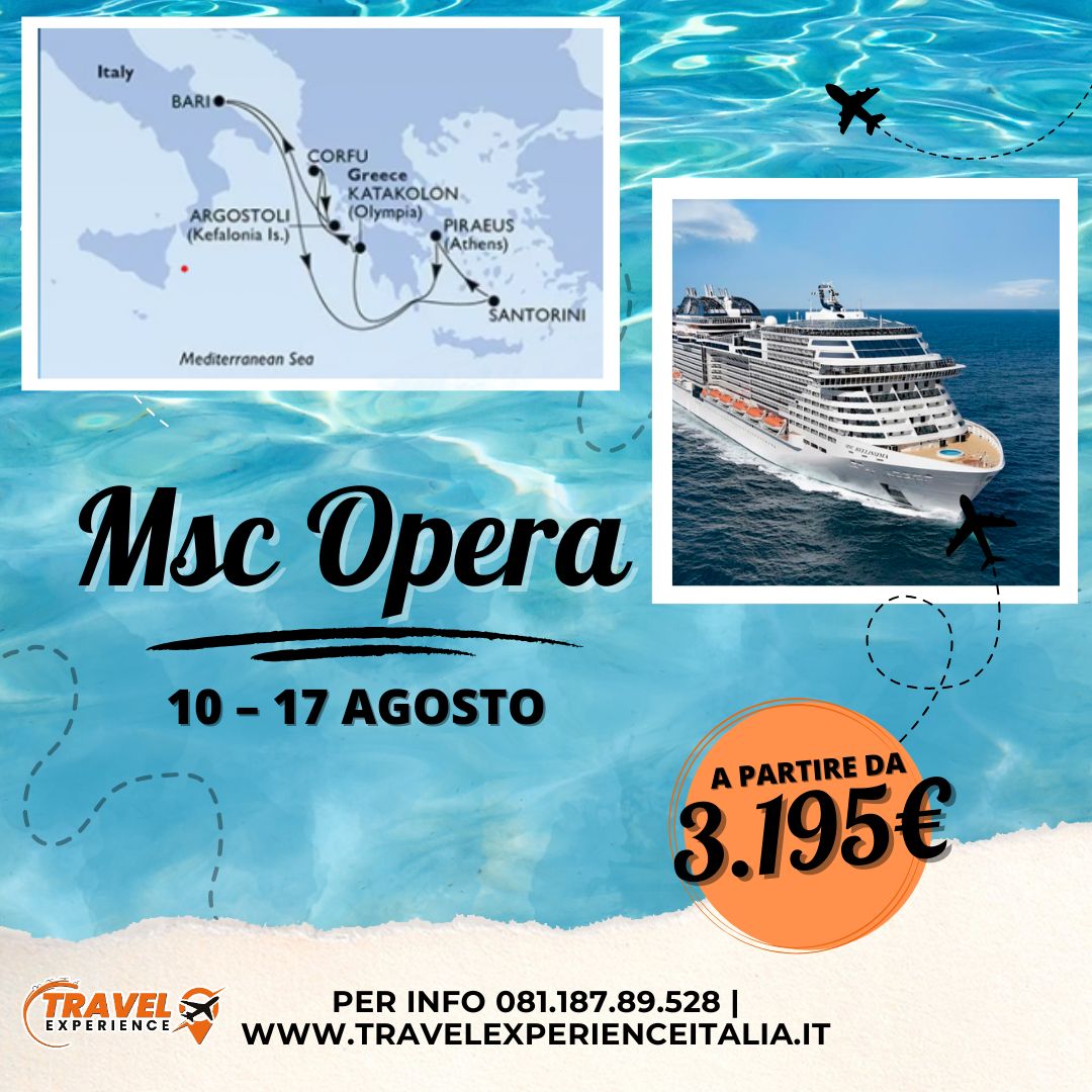 Msc Opera da Bari 10 - 17 agosto