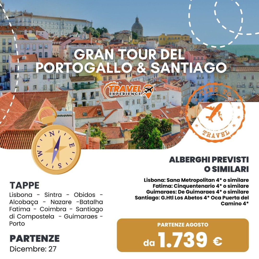 Tour del Portogallo e Santiago